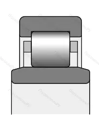 Модификация подшипника 6-2672122Р1 размер 110x170x33/36 от производителя  ГПЗ-4