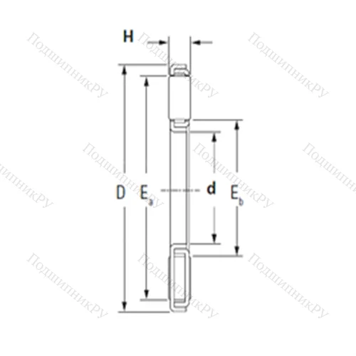 Подшипник игольчатый упорный TP 2237-1