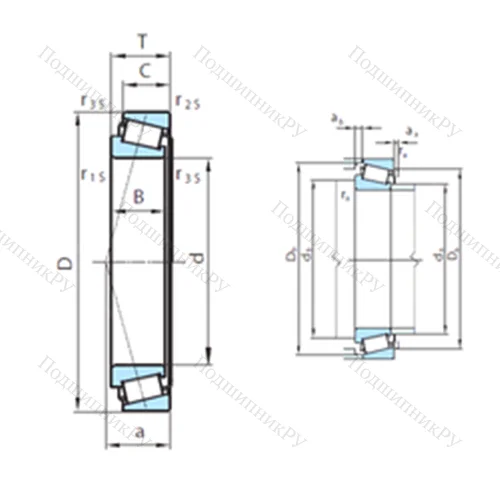 Подшипник роликовый радиально-упорный PSL 612-330