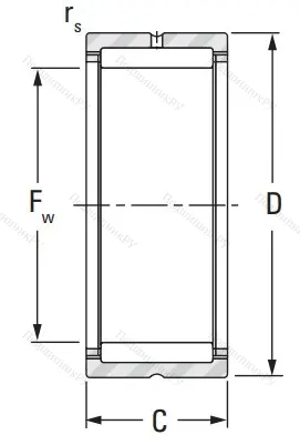 Игольчатый подшипник RNA 4906 от производителя  KOYO