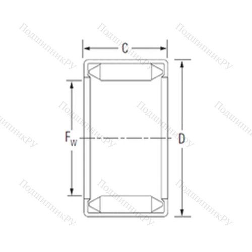 Подшипник игольчатый радиальный BHM 1720A от производителя  KOYO