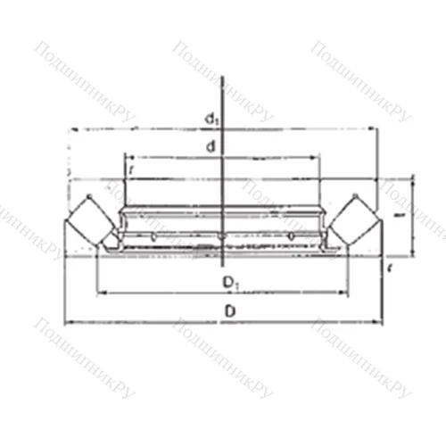 Подшипник роликовый упорно-радиальный 29326M