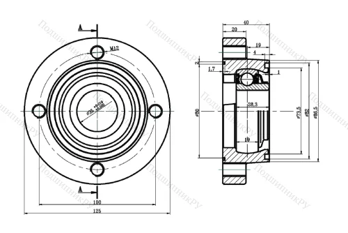 Подшипниковый узел в сборе LSGR 207-TBS в Смоленске