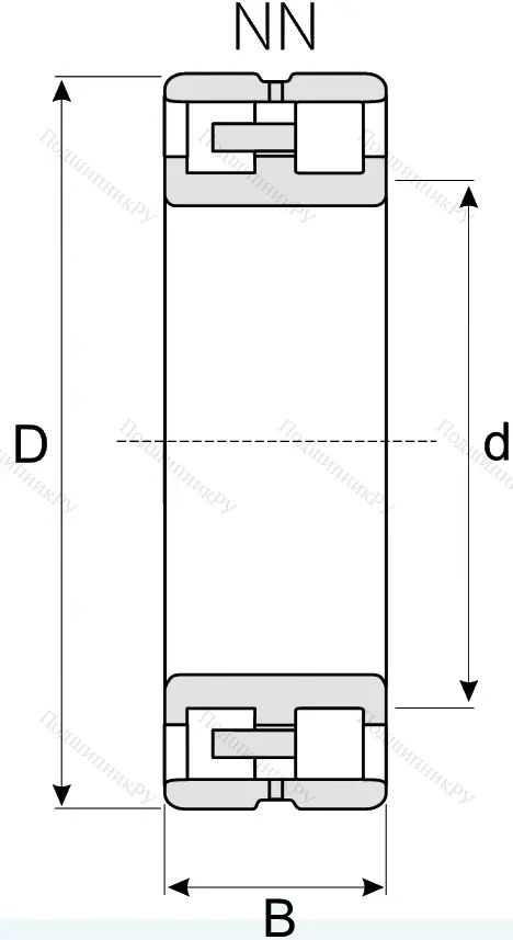 Роликовый цилиндрический подшипник
