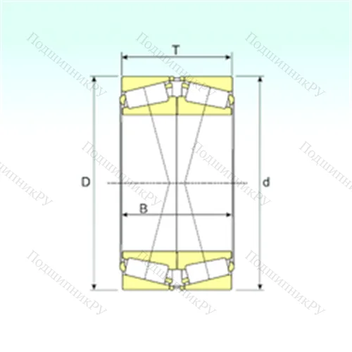 Подшипник роликовый радиально-упорный 32030X/DF от производителя  ISB