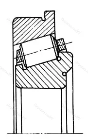 Модификация подшипника 5-679/622 размер 622,3x734x46