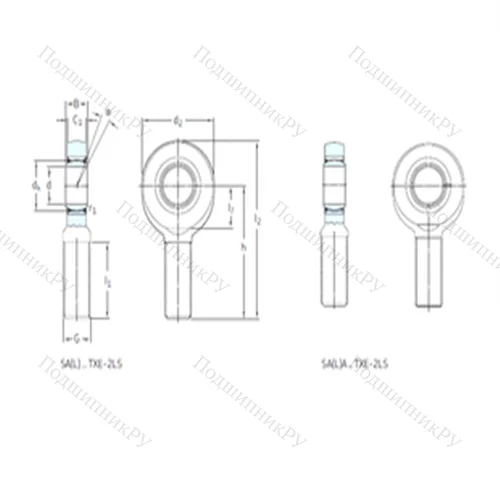 Подшипник скольжения сферический SAA 60TXE-2LS