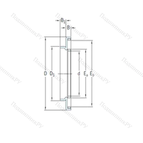 Подшипник игольчатый упорный AXW 45 от производителя  SKF