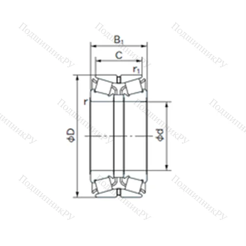 Подшипник роликовый радиально-упорный 100KBE 22