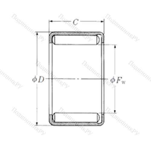 Подшипник игольчатый радиальный Y-105
