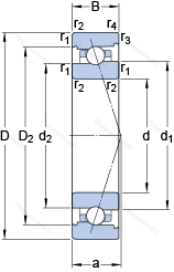 Подшипник 7016 CB/HCP 4A