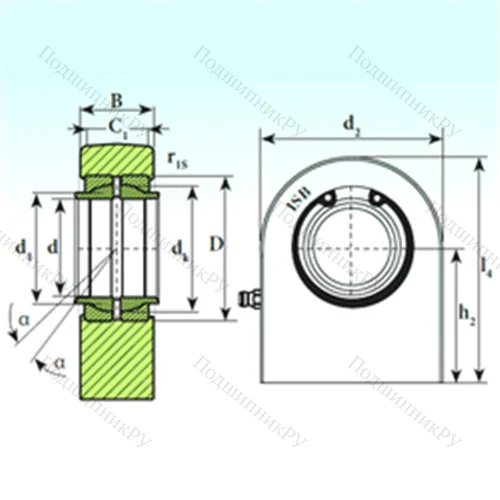 Подшипник скольжения сферический T.P.N. 7110 CE