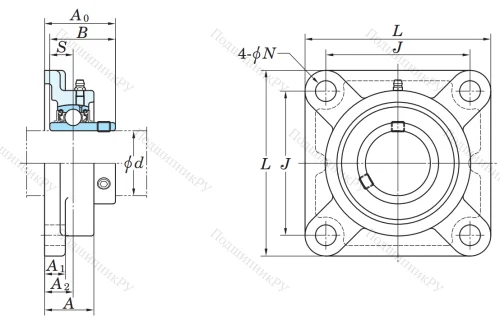 Подшипниковый узел UCF 216 в Смоленске