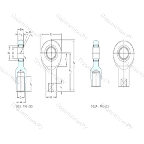 Подшипник скольжения сферический SIA 40TXE-2LS