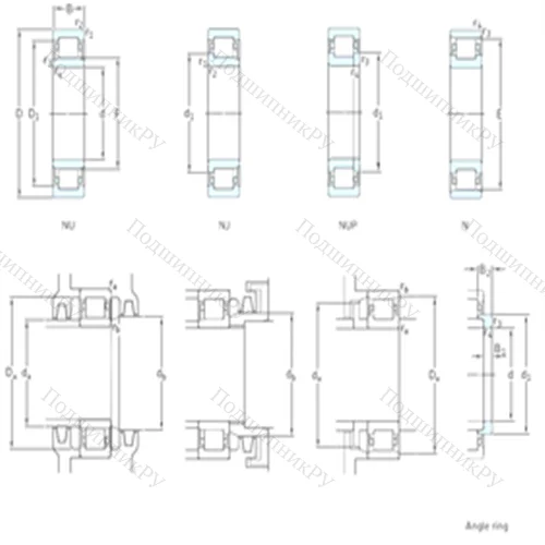 Подшипник роликовый радиальный NJ 409 от производителя  SKF