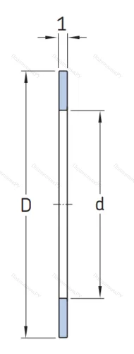 Игольчатый подшипник упорное кольцо AS 6590 от производителя  SKF