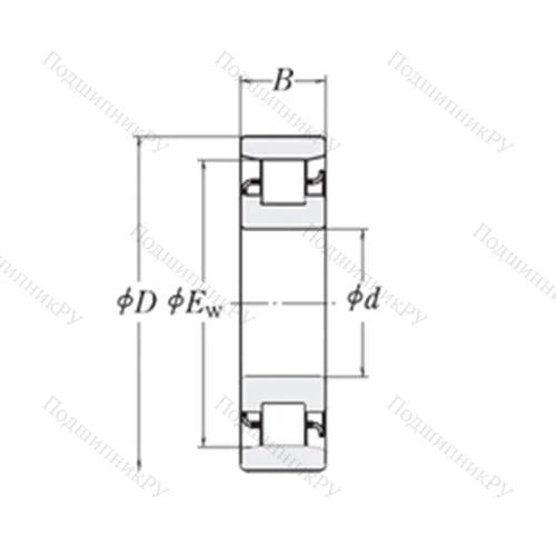 Подшипник роликовый радиальный XLRJ 4.3/4