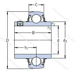 Корпусный подшипник YAR 206-2RF в Смоленске