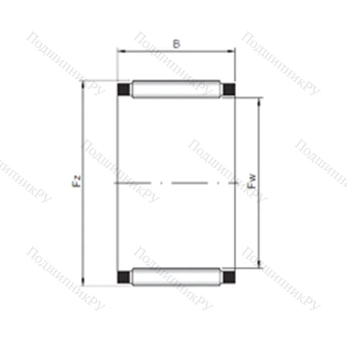 Подшипник игольчатый радиальный K 24x28x10 от производителя  INA