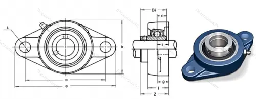 Подшипниковый узел UCFL 209 в Смоленске