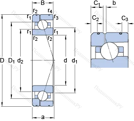 Подшипник 7020 ACE/HCP 4AL 1