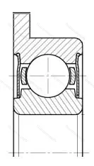Подшипник  3880900 размер 10x22x10 от производителя  ГПЗ-2