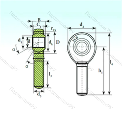 Подшипник скольжения сферический TSM 10 C