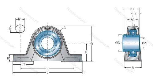 Подшипниковый узел UCPE 204 в Смоленске