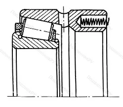 Модификация подшипника 2-17713Л размер 65x120x65,44 от производителя  ГПЗ-15