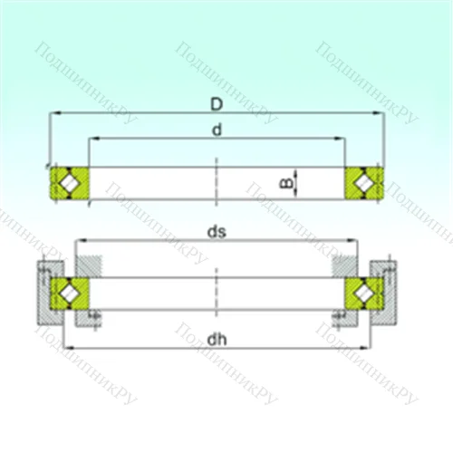 Подшипник роликовый опорно-поворотный CRBC 50040 от производителя  ISB