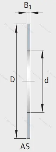 Игольчатый подшипник упорное кольцо AS 2542 от производителя  INA
