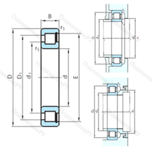 Подшипник роликовый радиальный PSL 412-304