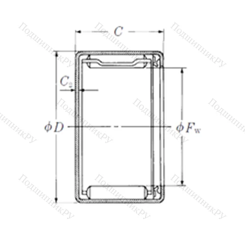 Подшипник игольчатый радиальный MFJT-1618