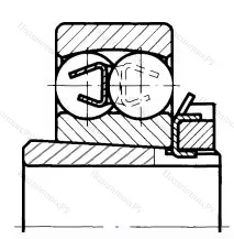 Модификация подшипника 11211К1 размер 55x110x22/38 от производителя  ГПЗ-8