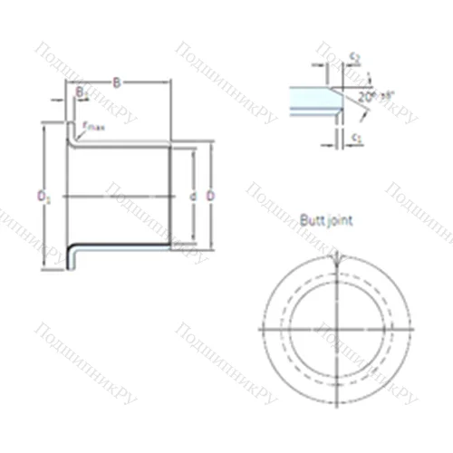 Подшипник скольжения PCMF 151709 E