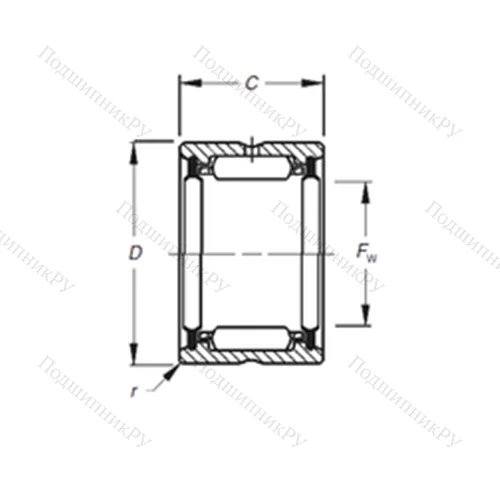 Подшипник игольчатый радиальный