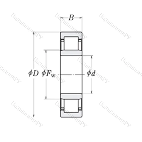 Подшипник роликовый радиальный MMRJ 1.3/8