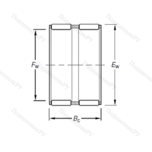 Подшипник игольчатый радиальный K 44X 50X 30,5HZW