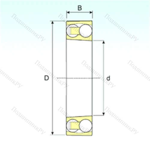 Подшипник шариковый радиальный самоцентрирующийся 1313 KTN 9