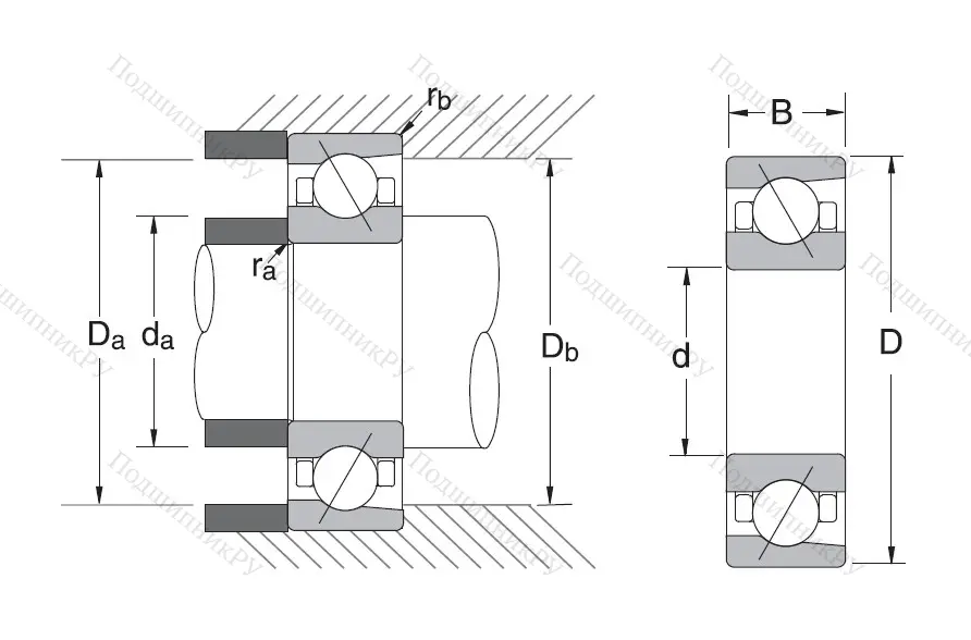 Сверхточный подшипник 7020 A 5TRDULP 3