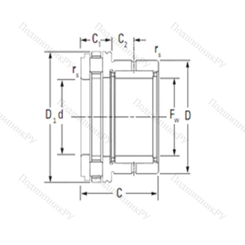 Подшипник комбинированный NAXR 35