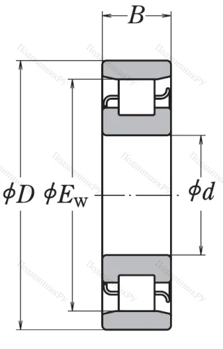 Роликовый цилиндрический подшипник N 213 W от производителя  NSK