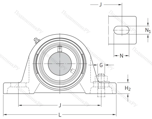 Подшипниковый корпус SY 506 M (P 206) в Смоленске