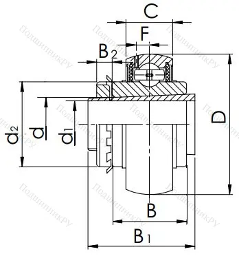 Корпусный подшипник UK 218 в Смоленске
