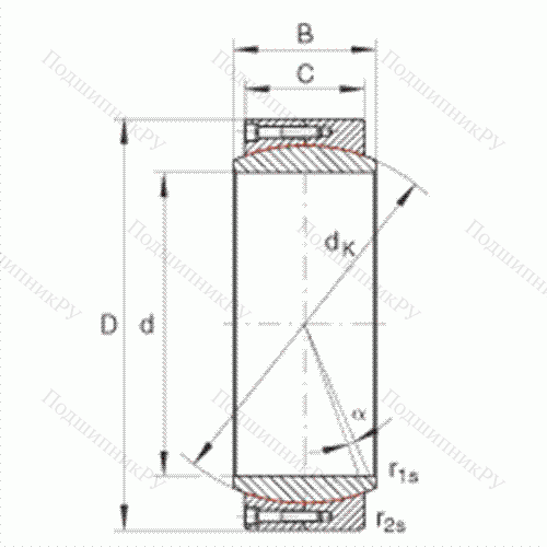Подшипник шарнирный GE 530-DW