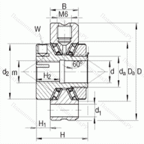 Роликоподшипник упорно-радиальный игольчатый ZAXFM 0835