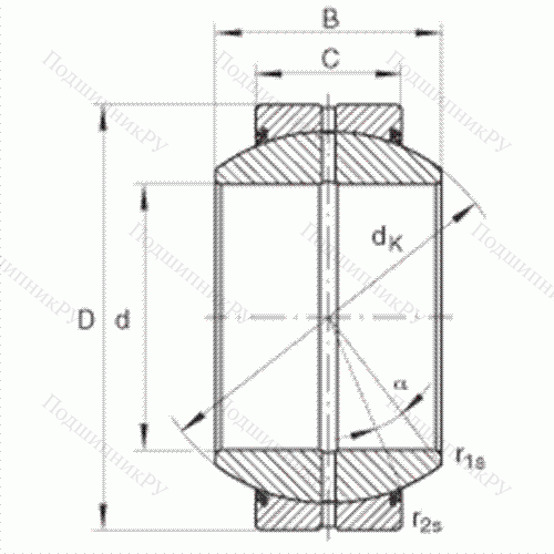 Подшипник шарнирный GE 60-FO-2RS