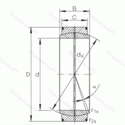 Подшипник шарнирный GE 800-DO